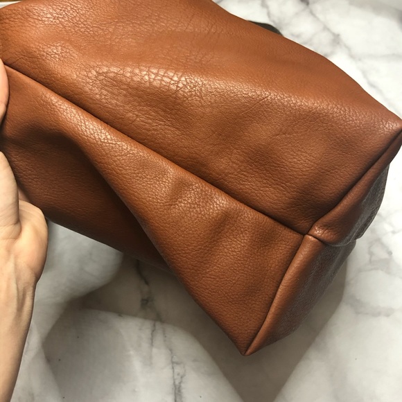 Black rivet cross body hobo bag chocolate brown - Picture 5 of 11